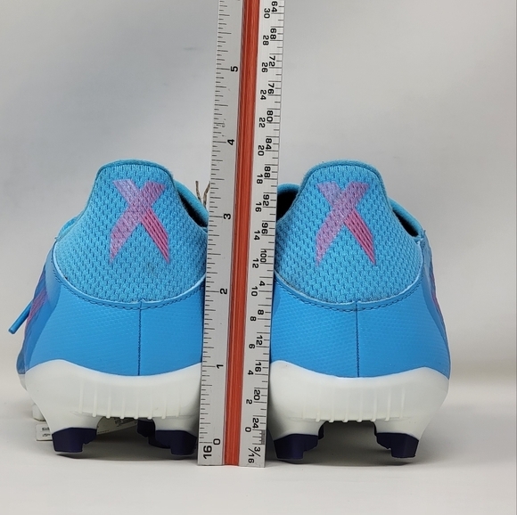 Adidas X Speedflow.3 FG GW7483 Aqua Blue Football Soccer Cleats Mens Size 5 New - Picture 7 of 11